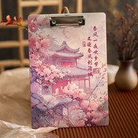 Multifunction Chinese Style Clipboard Paper Storage Memo Clip Writing Pad Ancient Letter Size A4 File Folder School Supplies