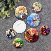 Ensemble Stars Anime Idol Coin Brooch Subaru Hokuto Mao Makoto Cute Lapel Pins Cartoon Badge for Backpack Clothes Jewelry Gifts