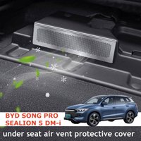 For BYD SONG PRO SEALION 5 DMi 2026 2025 2024 Under Seat Air Outlet Flow Vent Intake Grille Protect Cover Accessories
