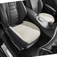Breathable linen car seat cushion, universal single cushion, classic color options available, suitable for most sedans/SUVs