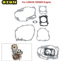 Motorcycle For LONCIN YB300H Cylinder Head Gasket Crankcase Tensioner Seal Engine Gasket Kit KEWS K23 HENGJIAN S7 4-stroke Bikes