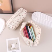 Large Capacity Pencil Case for Girls, Cute Aesthetic Pencil Pouch with Zipper, Pen Holder for School Office Supplies