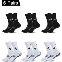 AliExpress OLOEYER 6 Pairs New Men Women Sports Football Socks Tube Wear-resistant Non-slip Outdoor Sports Cycling Socks Soccer Basketball Socks