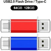 NEW Type-C 2 in 1 OTG 128GB 64GB Pendrive High Speed USB Flash Drive OTG Pen Drive 64GB 128GB 2 in 1 Type C OTG USB Flash Drive