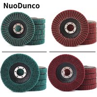 4/4.5/5" Nylon Fiber Flap Polishing Wheel Non-woven Grinding Disc for Angle Grinder Metal Woodworking Polishing Disc Abrasive