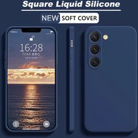 Square Silicone Phone Case for Samsung Galaxy S26 Ultra S25 FE S24 S23 Plus A17 A56 A36 A16 A55 A35 A15 A54 A34 A14 Soft Cover