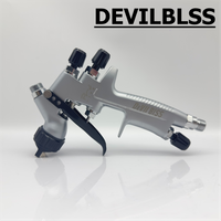 SRl HVLP Mini Spray Gun 0.8/1.0mm Steel Nozzle Gravity Spray Gun DIY Painting Kit Portable Car Paint Furniture Repair Spray Gun
