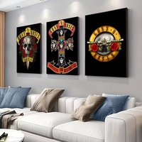G-Guns N' R-Roses Band Poster for Modern Decor in Home Offices, Bedrooms,Living Rooms,Bathrooms,And General Home Decoration.