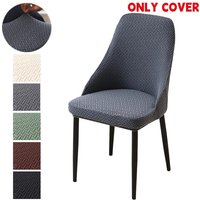 1/4Pcs T-Jacquard Dining Chair Covers Elastic Chair Slipcovers Small Arm Chairs Seat Protector for Wedding Hotel Living Room