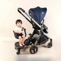 Baby Stroller Pedal Board Toddler Footboard , Child Pedal Attachment to Universal Strollers with Seat For Infants 2-6 years