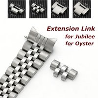 16*8mm/16*9mm Verlängerungsstück für Rolex Stahlarmband Verlängerung für Oyster Jubilee Uhrenarmband für GMT Submariner Ditona Uhrenband
