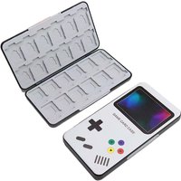 Magnetic 24 in 1 Game Card Case Holder Hard Shell Protective Game Card Silicone lining Storage Box For Nintendo Switch/Lite/Oled