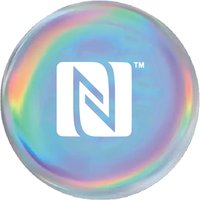 Laser Background Anti Metal NFC Ntag216 Epoxy Lable Sticker RFID Tag for all NFC enabled phones