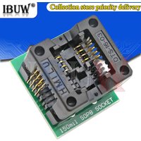 SOIC8 SOP8 to DIP8 Wide-body Seat Wide 150mil 200mil Programmer Adapter Socket Blue SA602 IC Test Conversion Burner