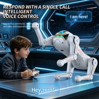 Intelligent AI machine dog dialogue programming remote control bionic dog cool special effects remote control robot toy gift