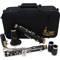 SLADE Bb Clarinet 17 Keys Bakelite Wooden Professional Woodwind Instrument Tenor Clarinet With Box Reed Musical Instrument Parts