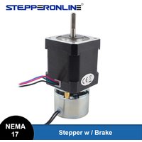 Moteur pas à pas STEPPERONLINE Nema 17 0,59 Nm avec couple de friction de frein 0,25 Nm moteur pas à pas bipolaire Nema17 avec frein