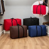New 1pc Extra Large Waterproof Moving Luggage Bags,Thickened Oxford Cloth Moving Bag, Large Capacity Cotton Quilt Storage Bag