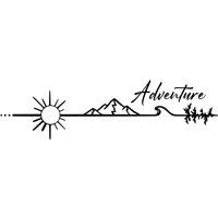 Camping Outdoors Adventure Vinyl Sticker Camper Van SUV Decoration Decals Car Window Door Vinyl Decals Decor