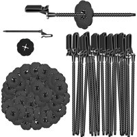 5-200Pcs Solar Panel Bird Guard Fastener Clip,Nylon Critter Guard Clips for Attaching Wire Mesh to Solar Panels,Solar Panel Clip
