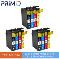 18XL T1811 T1814 Ink Cartridges Compatible For EPSON XP415 XP302 XP102 XP202 XP205 XP305 XP402 XP312 XP225 XP212 XP412 Printer
