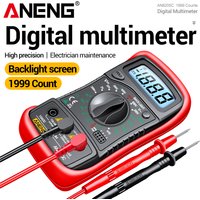 ANENG AN8205C Multimeter Digital 1999 Count Ammeter Meter LCD Display Tester 600V AC/DC Voltage Temp hFE Triode Test Tool