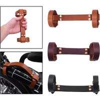 Top Layer Leather Bike Handle Strap Removable Portable Bicycle Frame Carrying Lifter Durable Comfortable Grip