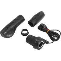 AliExpress NONE HLHYX Electric Bicycle Right Handle for Electric Bike Scooter Throttle WP SM Connector 36V 48V 72V Half Handle Twist Throttle