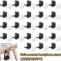 Universal Wall Mounted Headphone Stand Gaming Controller Holder Headset Display Rack Under Desk Hanger Hook For Earphone Bracket