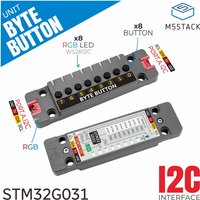 M5Stack Official Byte Button Unit wf 8x Buttons(STM32G031)