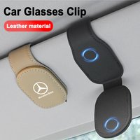 Car Logo sunshade clip card clip car sunglasses glasses frame Sun Visor Glasses Clip For Mercedes Benz W220 W205 W211 W212 W206