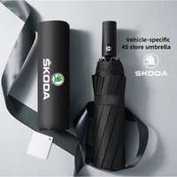 2025 Hot Car Automatic Folding Umbrella Portable Sunshade For Skoda Superb Octavia Kodiaq Yeti Rapid Karoq Fabia Kamiq Enyaq Vis