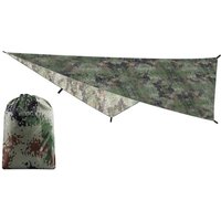 Camouflage Beach Canopy 210T Polyester Yarn Portable Awning Canopy Waterproof Foldable Ultra-light Picnic Backpacking Equipment