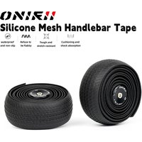 2Roll Bike Grips Handlebar Tape Silicone Bar Tape Shock Absorption Anti-slip Durable Reusable wrap Tape for Road Bicycle ONIRII