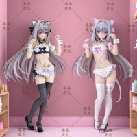 Anime Figure Q Six 1/6 Sakurakoji Luna Cat Ear Maid Tsuki Ni Yorisou Otome No Sahou Collectible Model image 4
