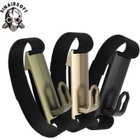 Tactical Vest Chest Rig Aluminum Airsoft Anchor Hook Clip Buckle Shoulder Mount For Sling Fixed Molle Vest Chest Rig