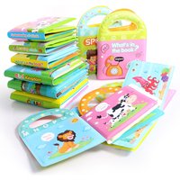 Water Bath Book Bathing Toy Swimming Cognitive Floating Toys for Baby,10 Themes Bath Book Learning Animal Count Sports Toy