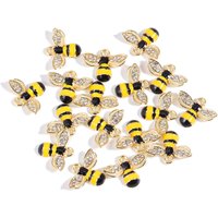 10Pcs Golden Enamel Bee Honey Honeycomb Charm for Jewelry Making Supplies Craft Earring Pendant Bracelet Necklace Accessories
