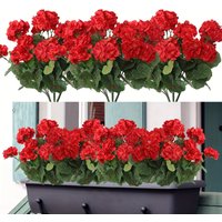 1/2/4/8Pcs Artificial Begonia Flowers Bouquet Home Decor Ornament Wedding Scene Arrangement Faux Flowers Simulation Floral Decor