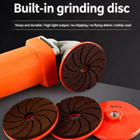 3inch M10 Angle Grinder Dry Polishing Marble Porcelain Granite Chamfering Grinding Edge 80mm Diamond Polishing Pad Disc Abrasive