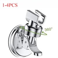 1-4Pcs Strong Vacuum Suction Cup Shower Rack Adjustable Handheld Shower Head Wall Mount Holder Rotating Bathroom Shower Base