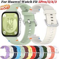 Soft Sports Silicone Strap For Huawei Watch Fit 5Pro 5 Replacement Band Watchband Bracelet For Huawei Fit 4 Fit 4pro 3 Strap