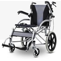 Elderly Wheelchair Folding Lightweight Solid Wheel Trolley Elderly Household Portable Travel Shock Absorption Scooter