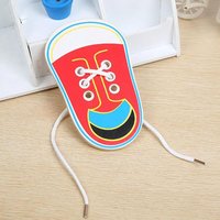 Practice Montessori Learning Wooden Shoe Lace Educational Toys Tie Shoelaces Toys