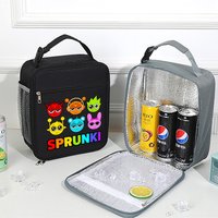 Sprunkis Lunch Bag Waterproof Portable Insulated Lunch Box Cartoon Game Bento Packet Rice Drink Thickened Bento Container Gifts