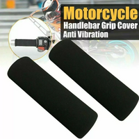 2PCS Motorcycle Handlebar Cover Anti-Vibration Comfort Slip-On Foam Anti-Slip Grip Sleeve for Moto Handle Levers