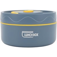 Thermal Cooking Pot 420ml 304 Stainless Steel Double Layer Portable Round Shape Thermal Lunch Container Insulation Type
