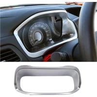 For 2012-2016 Honda CR-V 2013 2014 2015 CRV Matte Chrome Center Control Dashboard Frame Gauge Panel Cover Trim Car Styling