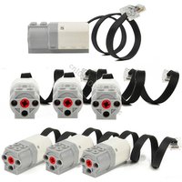 Nowe elektromotory 45303 Power Functions Wedo 2.0 Średnie Silniki Techniczne Pasują do 45300 Robotyka Scratch 3.0 Klocki Konstrukcyjne Zabawka DIY