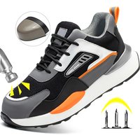 Steel Toe Protective Shoes Anti smashing Anti-Puncture Safety Shoes Men Work Shoes Lightweight Breathable Work Safety Shoes